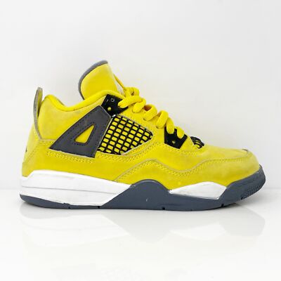 

Nike Boys Air Jordan 4 BQ7669-700 Желтые баскетбольные кроссовки Размер 13C, Желтый, Air Jordan 4