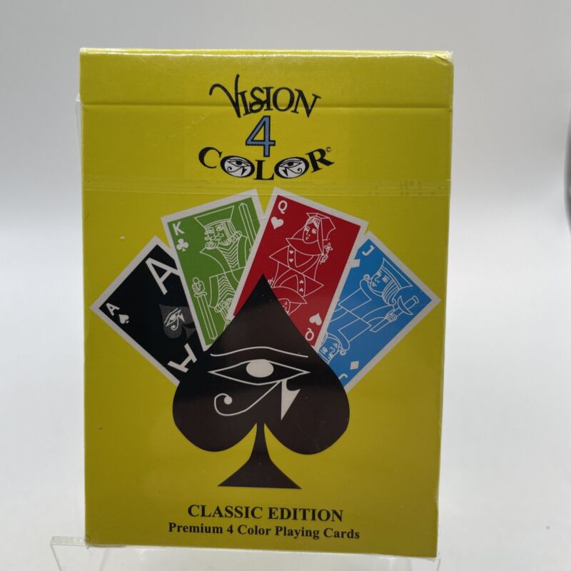  Vision 4 Color large visible letters classic edition premium playing cards new
