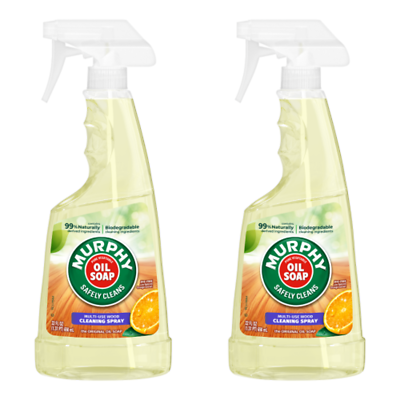 Soap Multi Wood Plant Based Natural Cleaner Polish Orange 22oz 2 Pack
