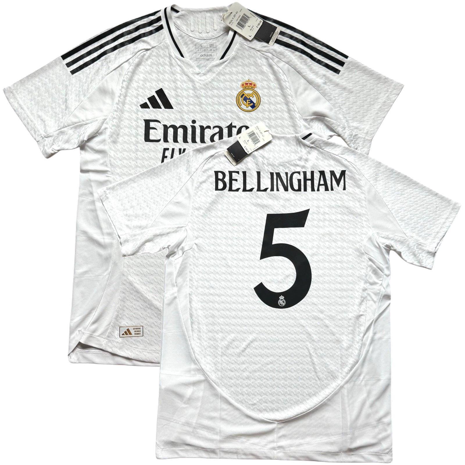 adidas レアル・マドリード BELLINGHAM 5 M adidas Real Madrid 3rd Jersey 5 BELLINGHAM Size M Special