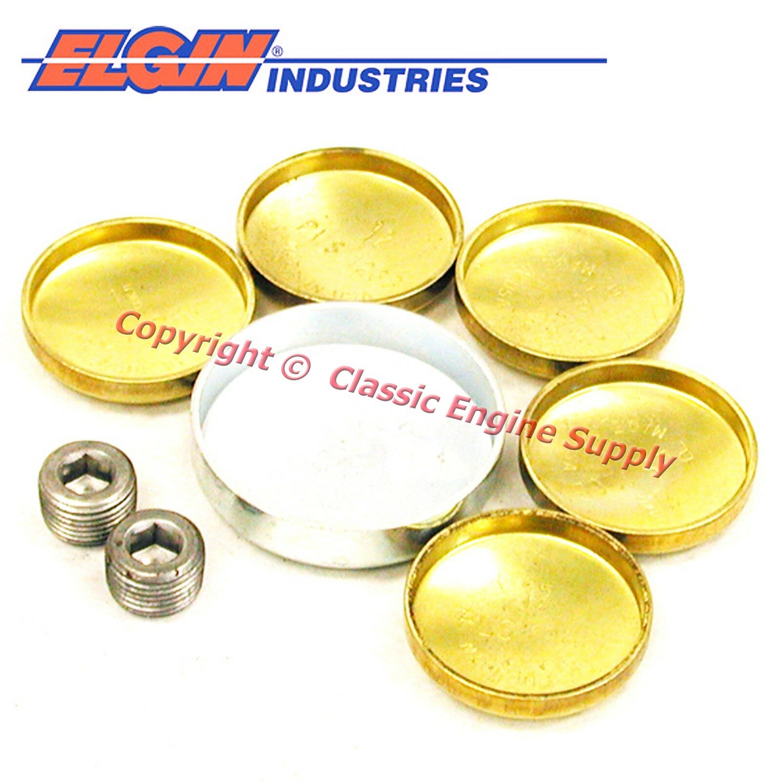 New EP112BR Elgin Brass Freeze Plug Set Chrysler 225 198 170