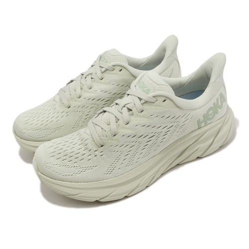 Hoka Clifton 8 Smoke Green Женская спортивная обувь для бега по шоссе Кроссовки 1119394-SGCT