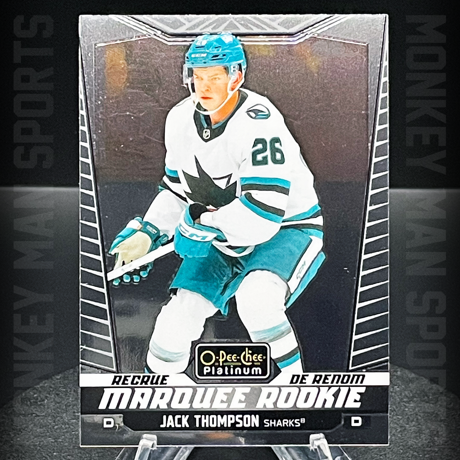 2024-25 OPC Platinum - Jack Thompson Rookie RC - #258 SHARKS MINT
