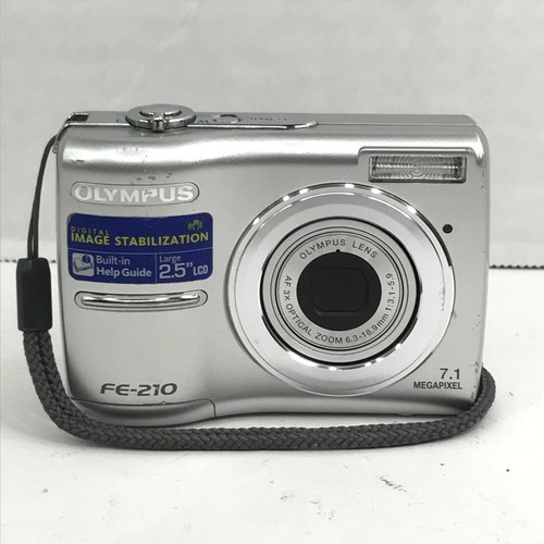 Olympus FE-210 7.1MP Digital Camera - Silver FOR PARTS/REPAIR