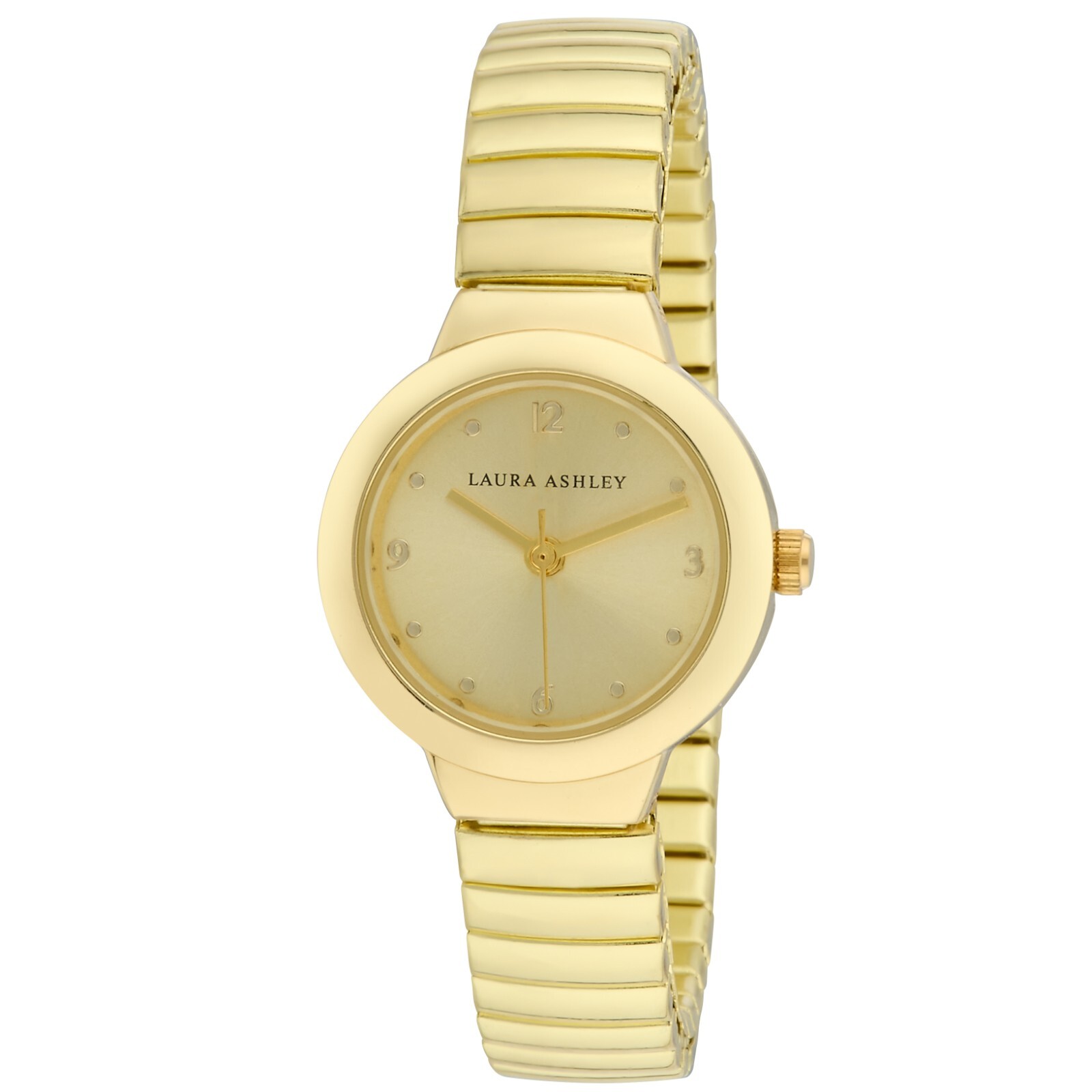 Pre-owned Laura Ashley Women's 24mm Kate Petite Expansion Strap Watch (la2087) In Gold