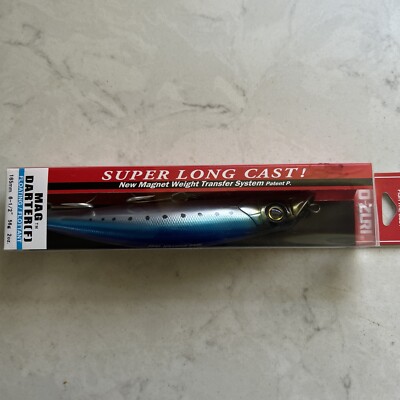 Yo-Zuri Lures Mag Darter R1216-HIW. Super Long Cast System 2oz. 6-1/2 Floating