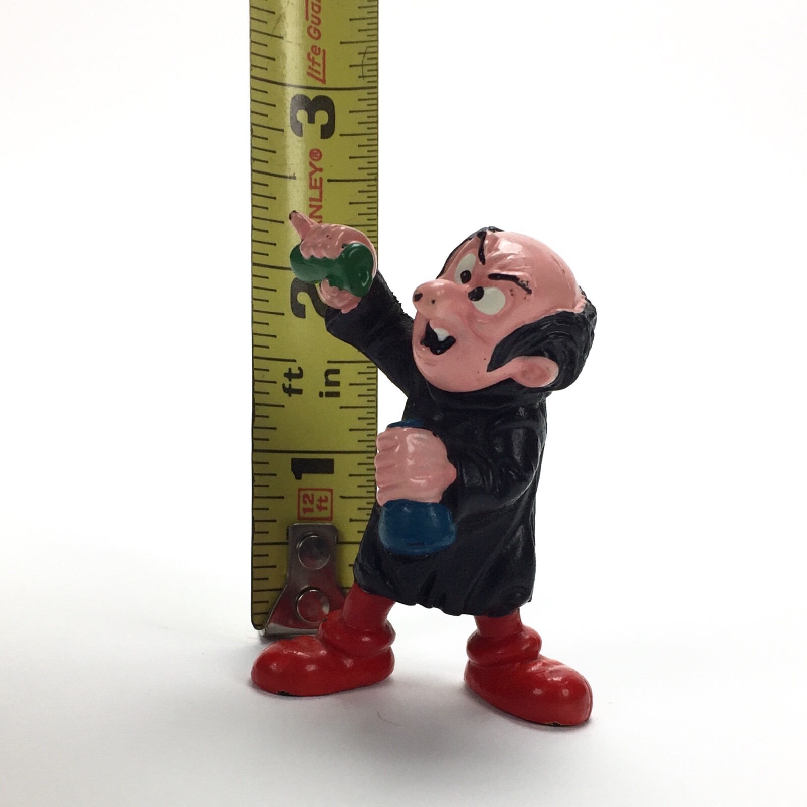 Vintage Smurfs Gargamel figure, 1978 Schleich Peyo, Made in Hong Kong
