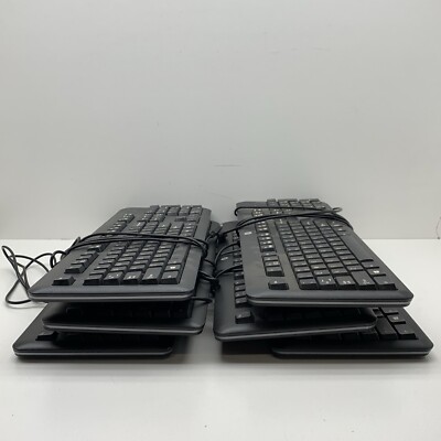 (6-Pack) Lot of HP QWERTY USB Standard Keyboards KB57211 KU-1156 SK2025