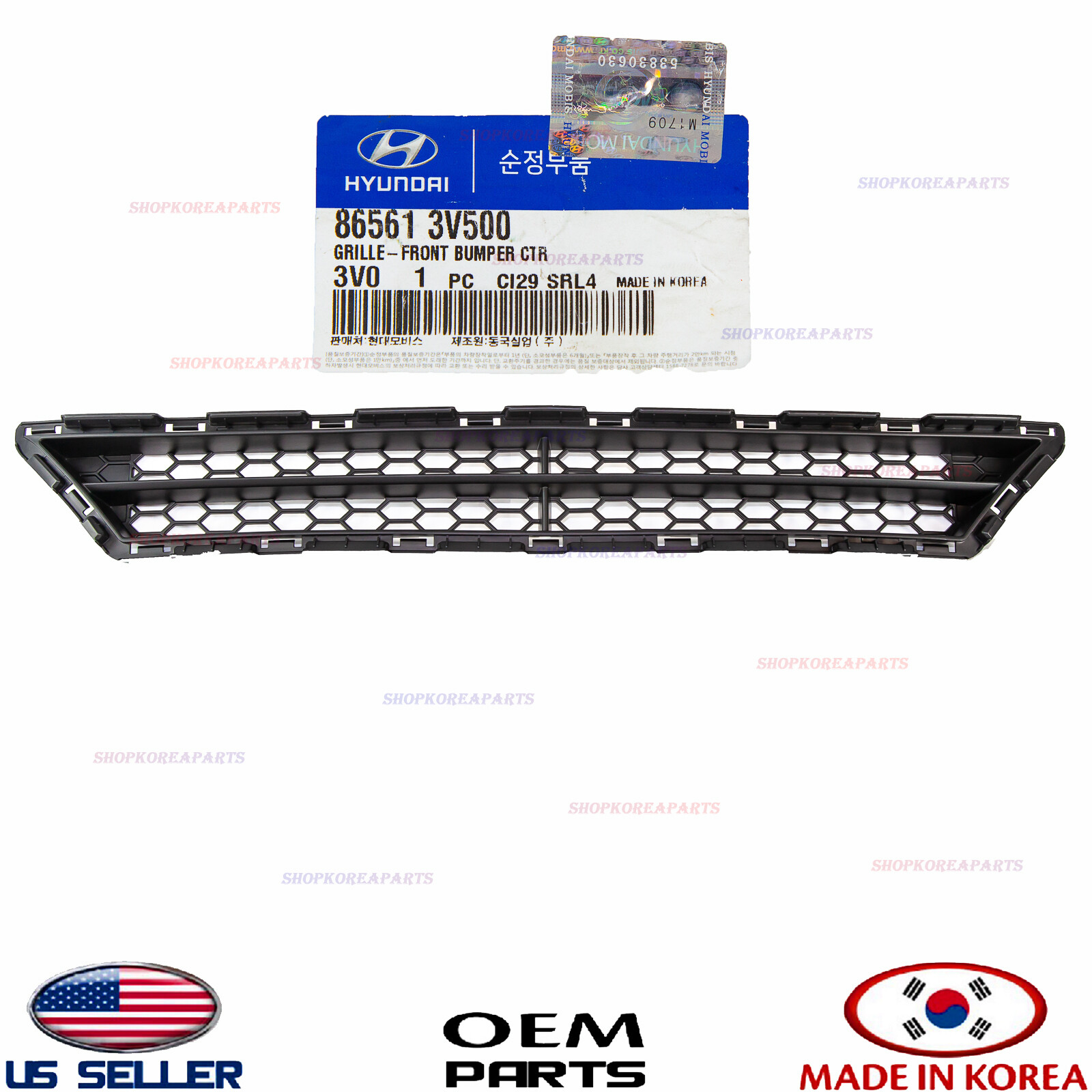 Genuine Front Lower Grille Radiator Center Hyundai Azera 2015-2017