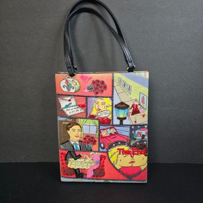 Prezzo Date Night Beaded Purse Comic Strip Handbag Love Story Valentine's