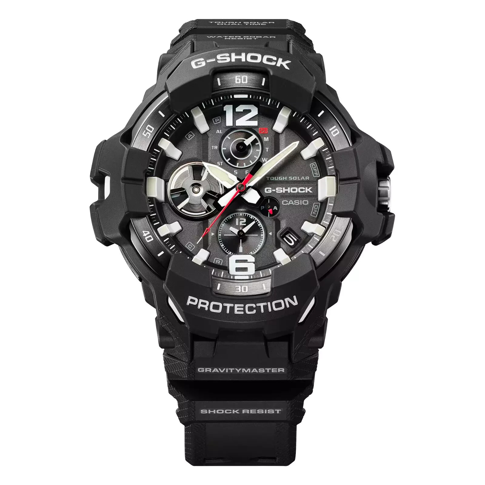 Pre-owned Casio G-shock Quartz Gravity Master Gray Dial Men's Watch Grb300-1a