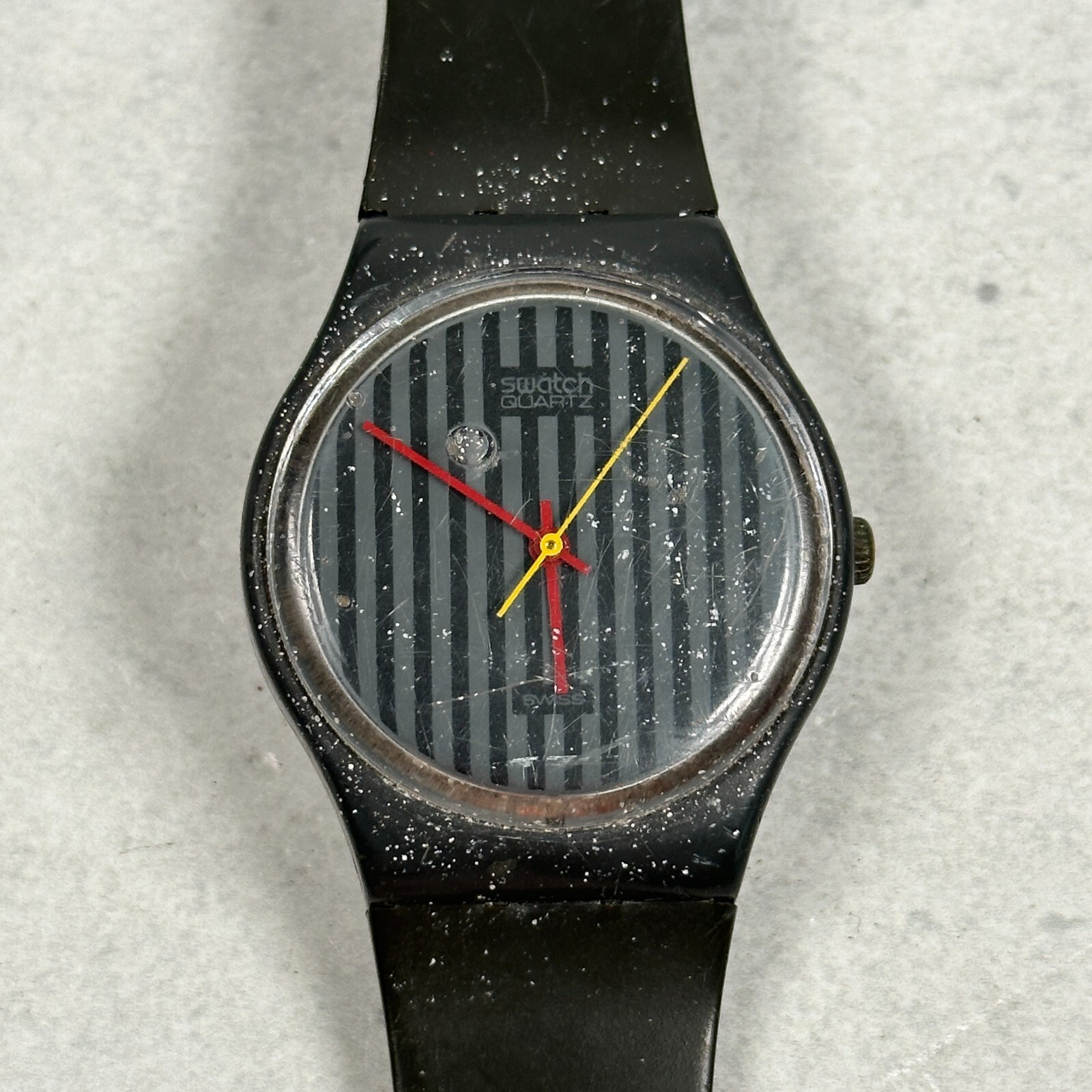 たかは　Swatch 1985 pinstripe稼働 たかは Swatch 1985 pinstripe稼働 1985 Swatch Standards