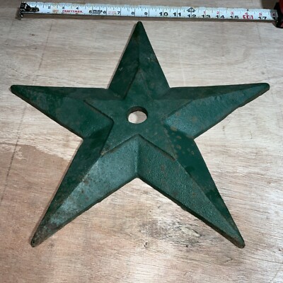 Vintage Large 16'' Cast Iron Architectural Star  Building Star Wall Stabilizer