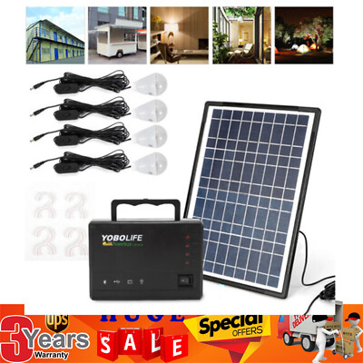 Portable Power Station with Solar Panel, Outdoor Generator Power Supply for Home
