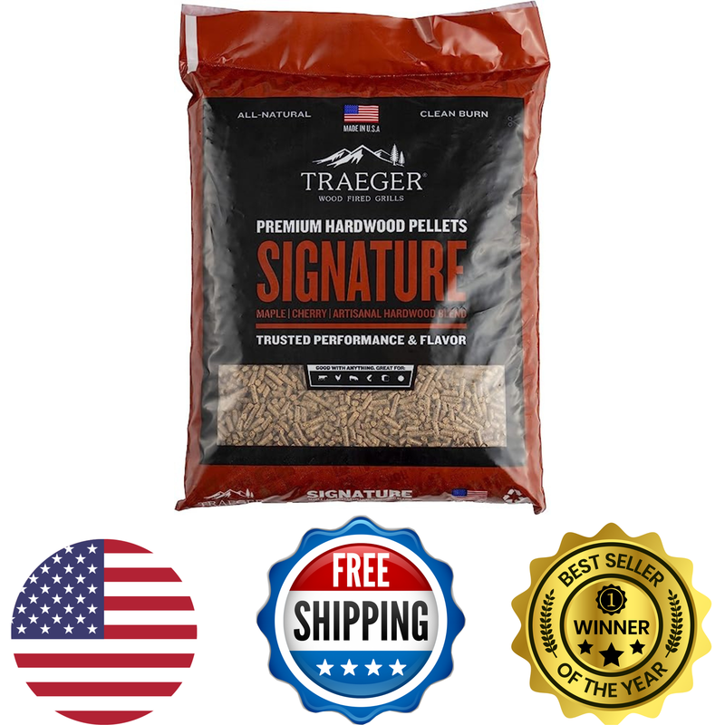 Signature Blend Wood Pellets,100% Natural, 20 Lb. Bag For Sm