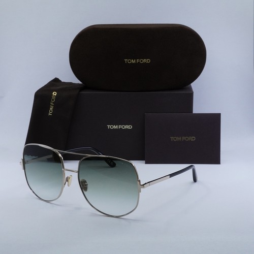 Pre-owned Tom Ford Ft0783 28b Shiny Rose Gold/gradient Smoke 62-17-140 Sunglasses In Gray