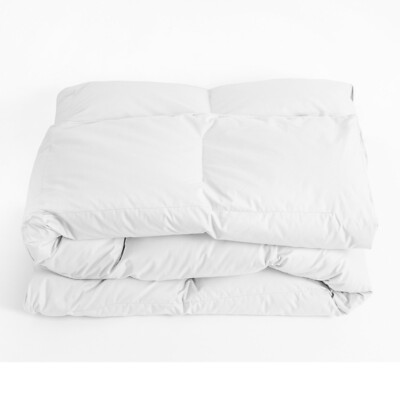 Super Soft Goose Down Comforter Alternative Oversized Lightweight White 