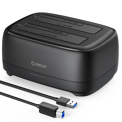 ORICO Hard Drive Docking Station Dual Bay USB 3.0 to SATA Offline HDD Case 40