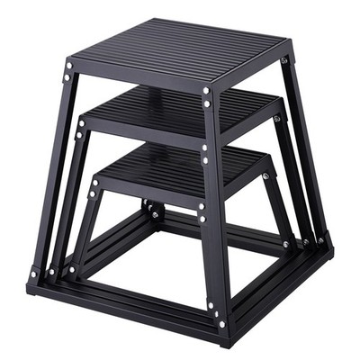 Plyometric Jump Box Set of 3 - 12 18 24 Inch for Home Gym and Training