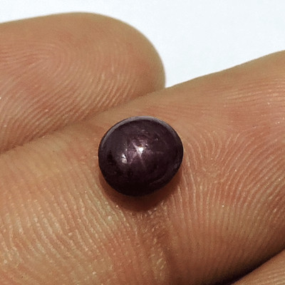 2.30Cts Six Rays Red Star Ruby Oval Cabochon Loose Gemstone G530
