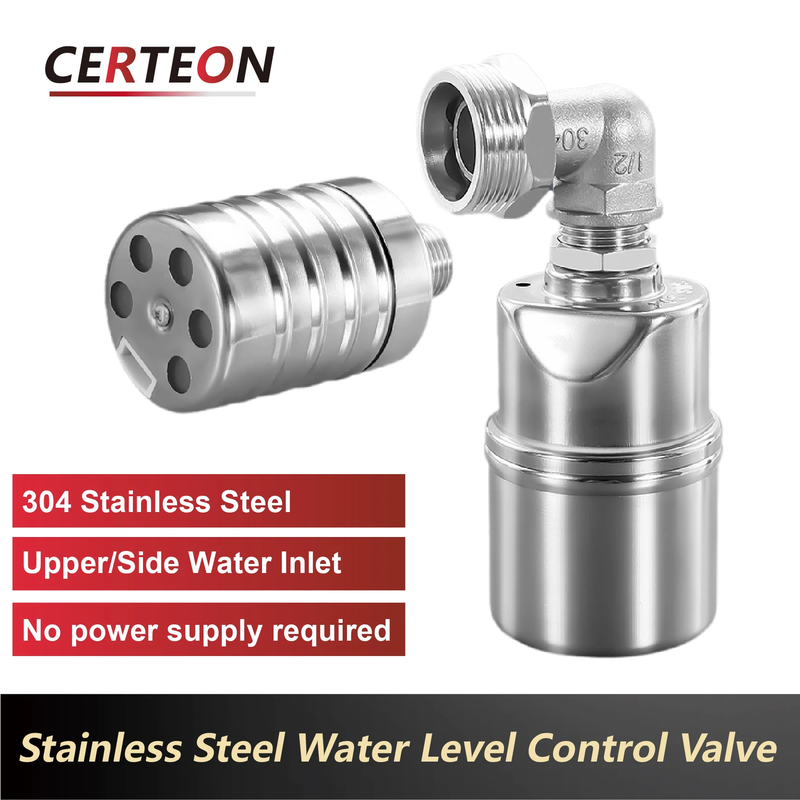 Stainless Steel Float Valve 1/2 3/4 1 Inch Auto Shut Off Water Level Controller