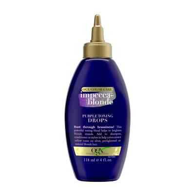 OGX Blonde Enhance + Purple Toning Drops 118ml 4 Fl Oz