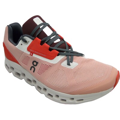 On Running Cloudstratus Women's Running Shoes Rose/ Red US 11