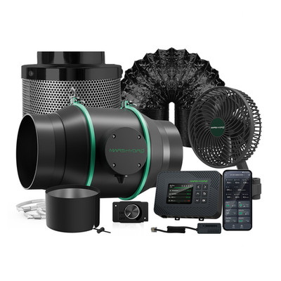 Mars Hydro iControl Inline Fan 4" 6" Ventilation System Combo/Clip on Fan 2025