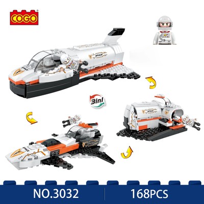 COGO 3in1 Space Shuttle Model Building Block - Brick Toys Space Agency Aerospace