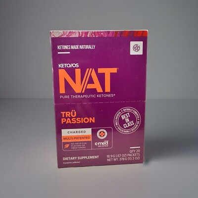 Pruvit Ketones Drink.   Tru Passion. Charged 20 packs. Free Shipping