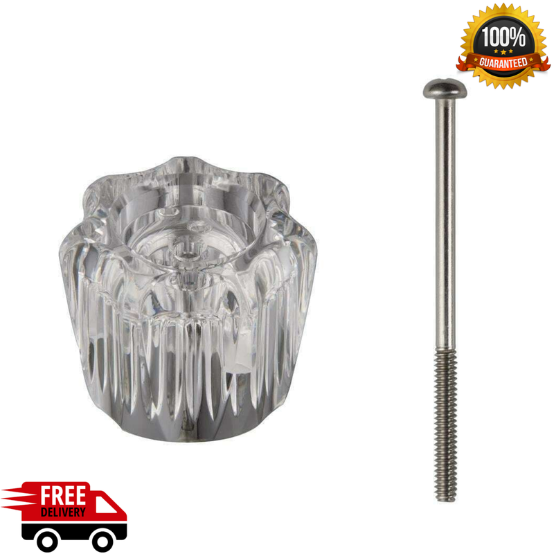 Glacier Bay Tub/Shower Faucet Single Handle Acrylic Clear Easy-Installation