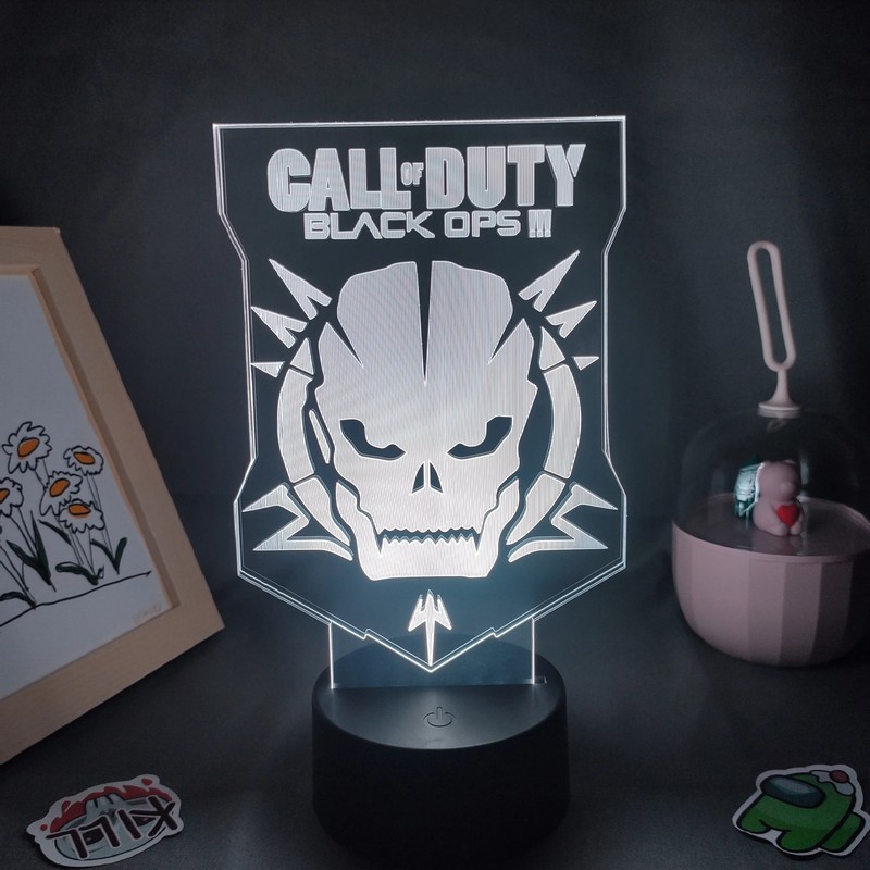 COD Game LOGO 3D Lamps Call of Duty Led RGB Night Lights Birthday Cool Gifts for