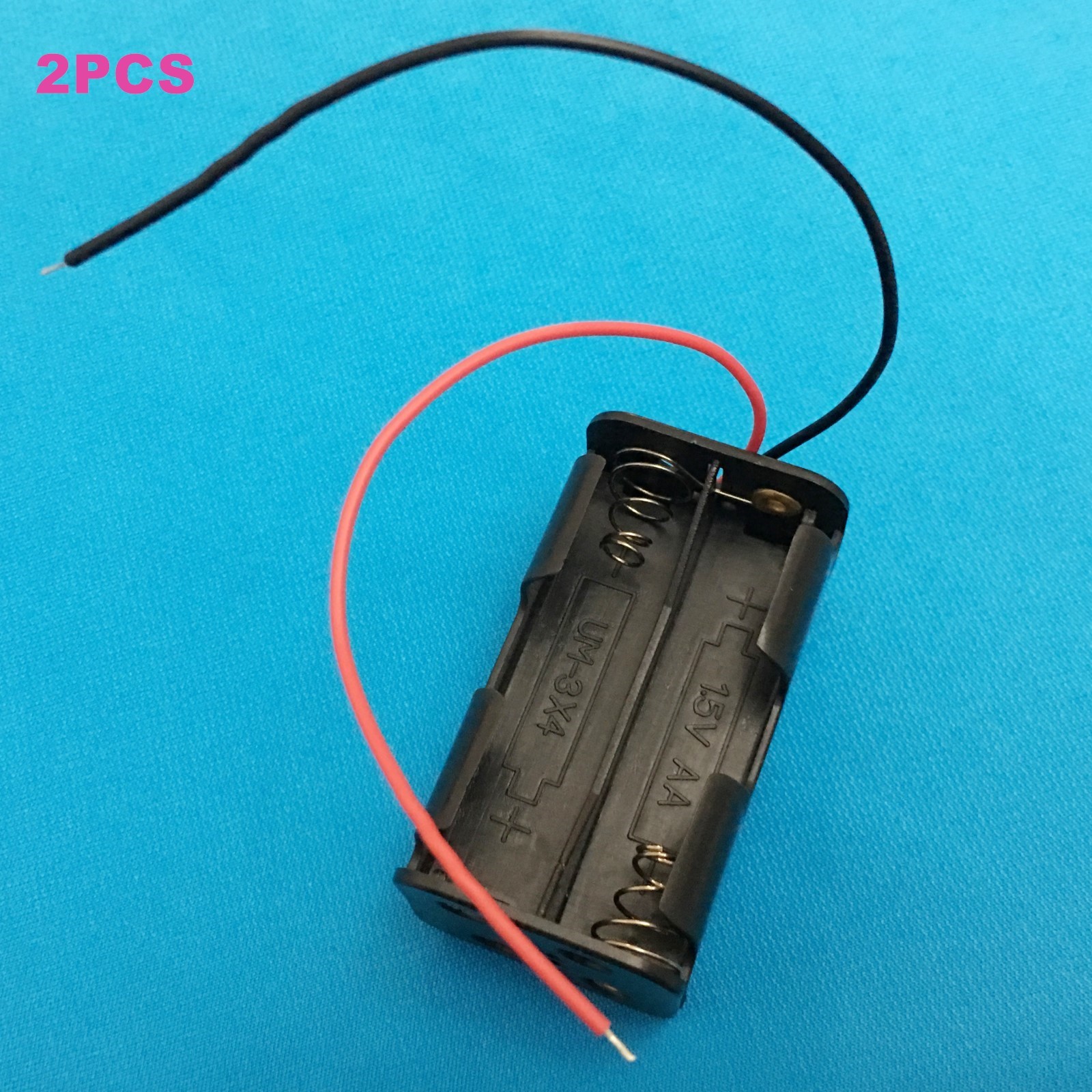 ️ Аккумулятор 2PC plastic connector holder for 2X1.5V AA R6P or 2X3.7V ...