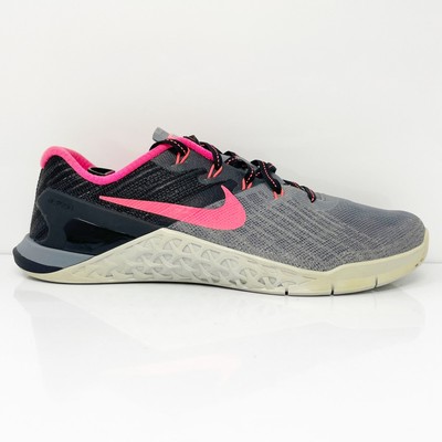 

Nike Womens Metcon 3 849807-004 Серые повседневные кроссовки, размер 9,5, Серый, Metcon 3
