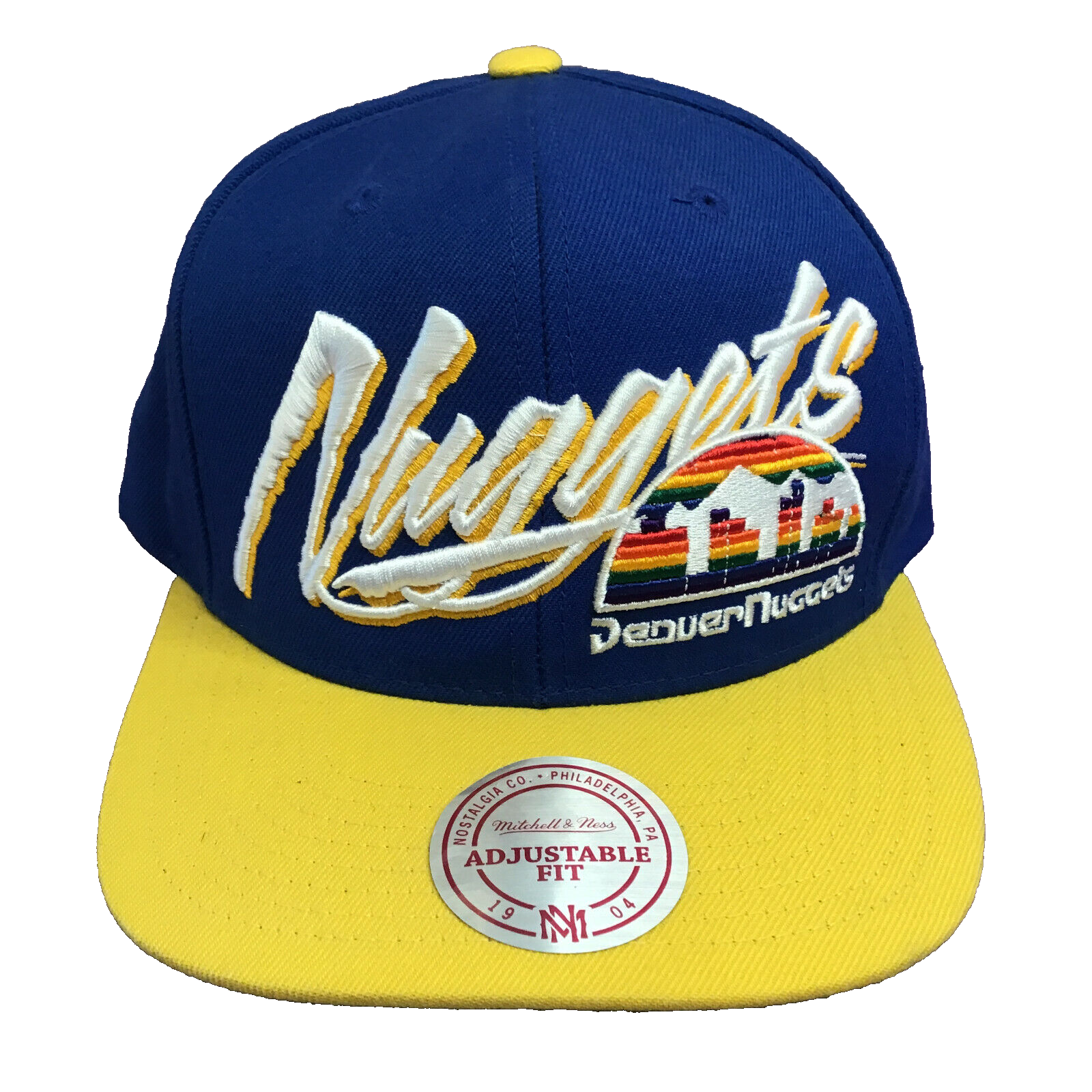Denver Nuggets レインボーキャップ NBA公式 Denver Nuggets Mitchell & Ness NBA Team Logo Rainbow