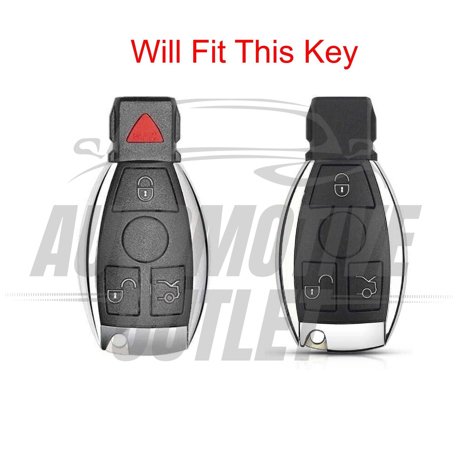 REMOTE FOB KEY COVER CASE FOR MERCEDES A C CLASS, GLE GLC GLA E CLA, RED 5