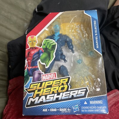 Disney Marvel Super Hero Mashers Marvels Electro Action Figure Hasbro New!