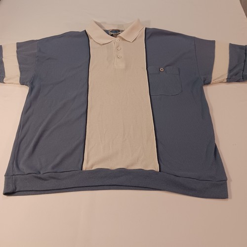 Essentials International Choice Men's White & Gray Polo Shirt Short Sleeve 2XL