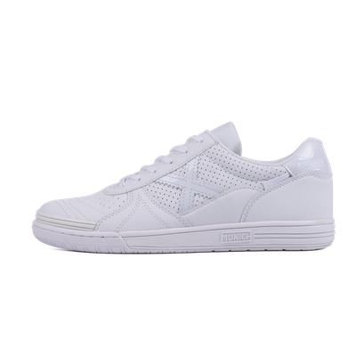 Men's Munich G3 Futsal Shoes - White | Sizes US 8-10.5 | Indoor & Court Play