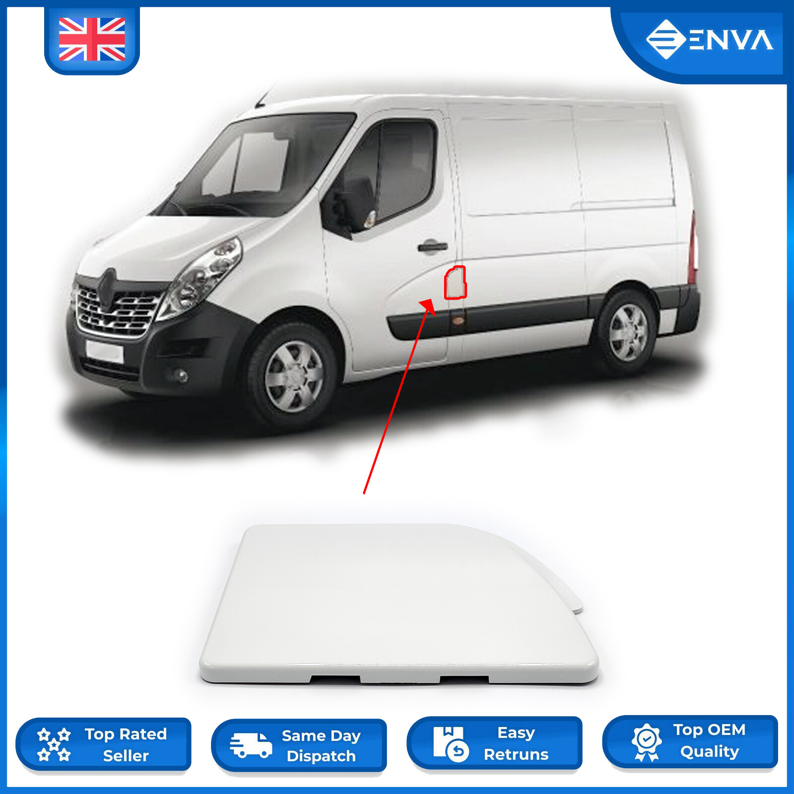 Fuel Tank Flap Cap Cover For Opel Movano Renault Master 2010-On 788300019R