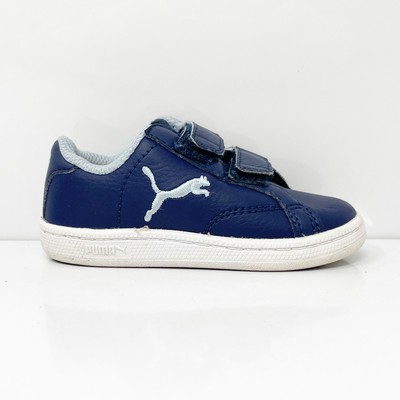 

Puma Boys Smash Cat L Suede Roma 363406 01 Синий Повседневная обувь Кроссовки Размер 5C, Smash Cat L Suede Roma