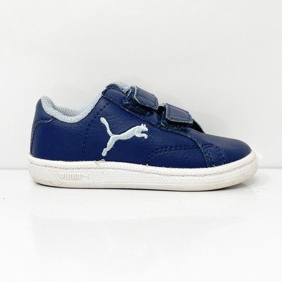 Puma Boys Smash Cat L Suede Roma 363406 01 Синий Повседневная обувь Кроссовки Размер 5C