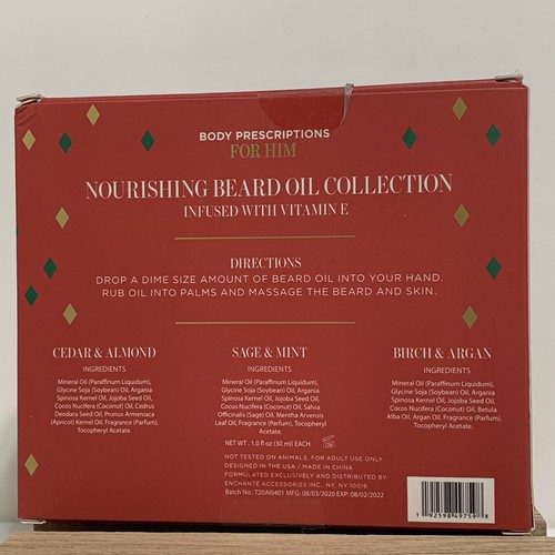 Body Prescriptions For Him Nourishing Beard Oil Collection New Sealed