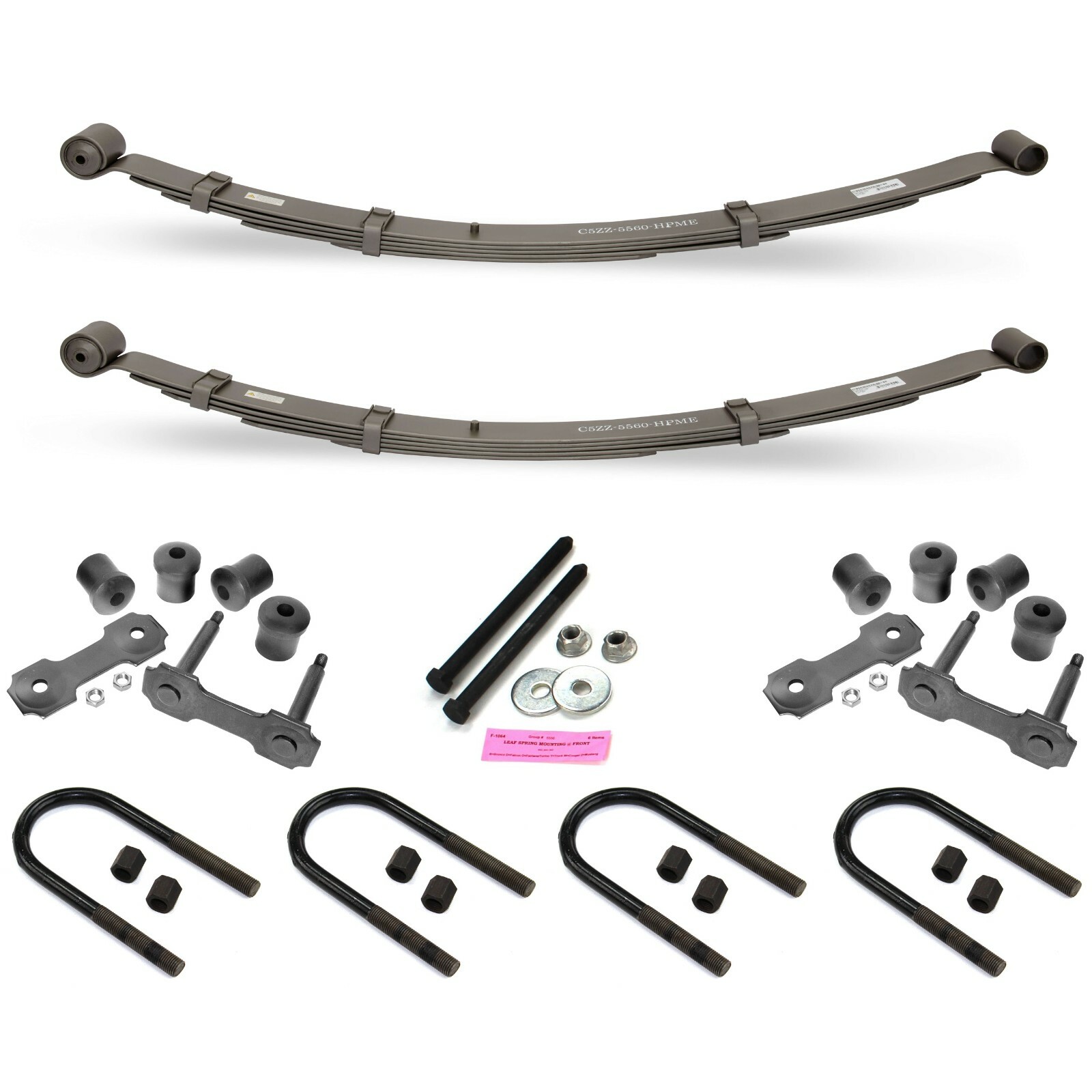 1964-1966 Mustang Leaf Spring Kit 1-Inch Lowering - Springs