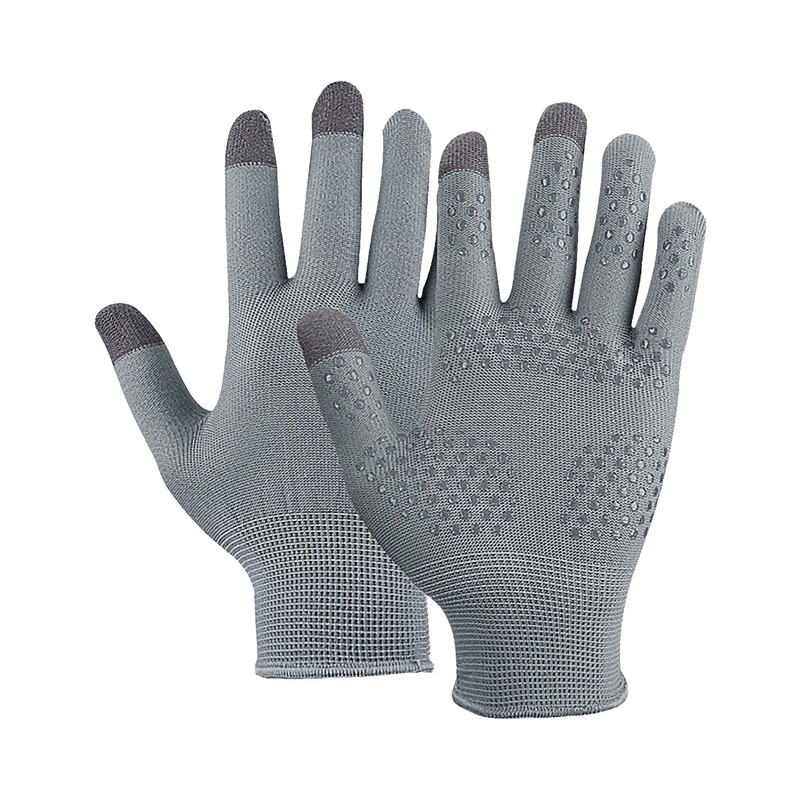 Men Cycling Bike Gloves Nylon Silicone Biking Sun Protection Gloves Non Palm