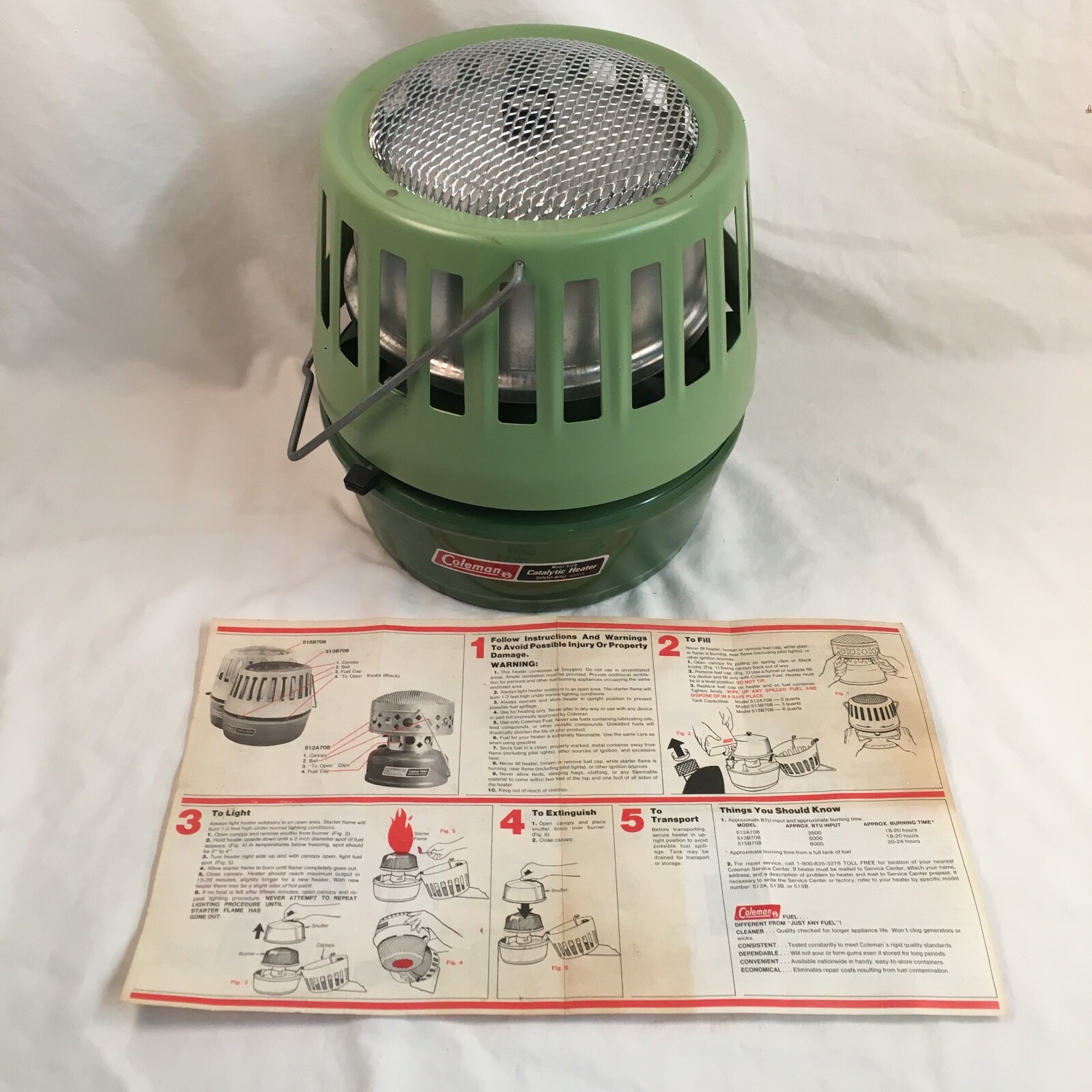 COLEMAN PORTABLE CATALYTIC HEATER 513B