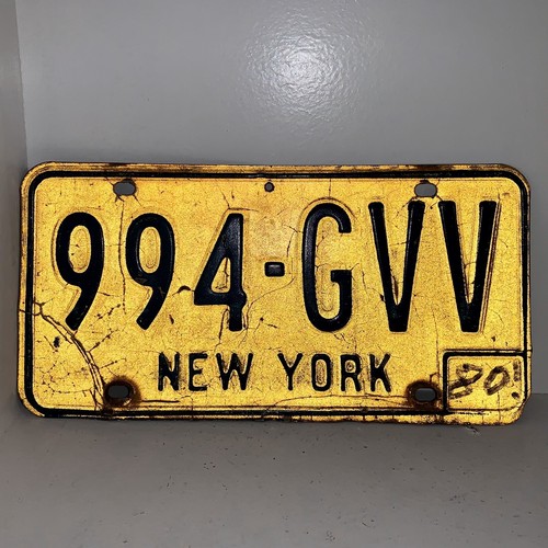 Vintage 1980 NY New York License Plate | eBay