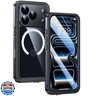 Lanhiem Magnetic for iPhone 17 Pro Case Waterproof, Built in Screen Protector and Camera Protection, [Compatible with MagSafe] Full Body Dustproof Heavy Duty Rugged Phone Case 6.3'' (Black)