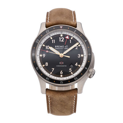 Pre-owned Bremont Ionbird Titanium Black Dial Auto 43mm Mens Watch Ionbird Model 12020-r-s