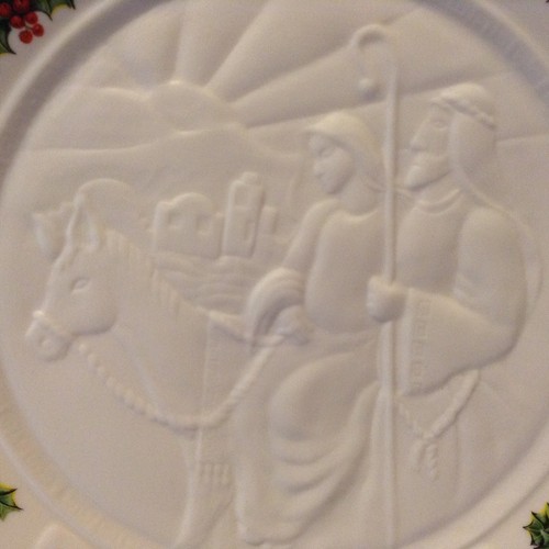 Belleek 1998 Christmas Plate Joseph & Mary to Bethlehem